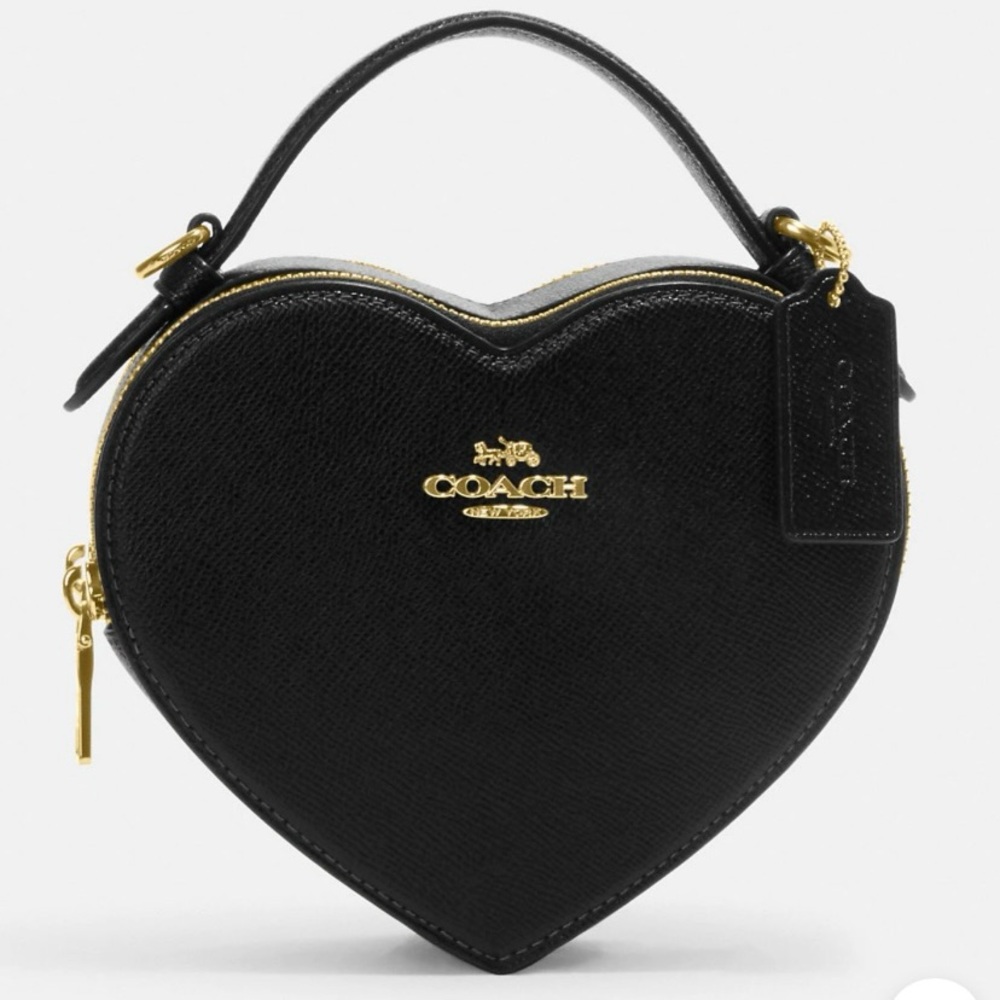 COACH Heart Bag 💝🖤💖- Black - NEW